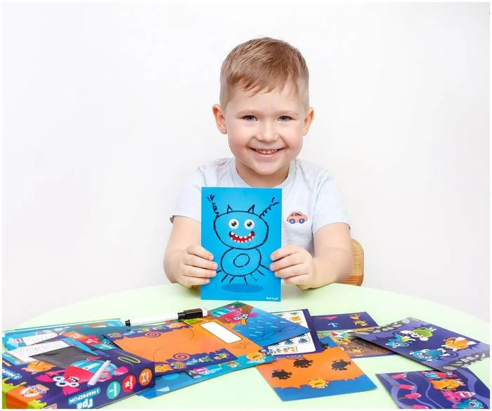 Игра с маркером Vladi Toys Пиши и вытирай, Монстрики foto