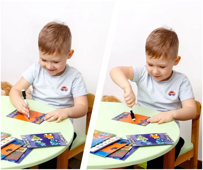 Joc cu marker Vladi Toys Scrie si sterge, Monstri foto