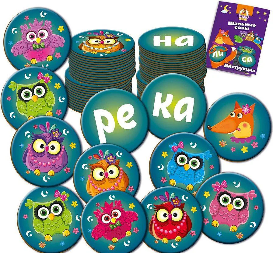 Joc de masa Vladi Toys Crazy Koko, Bufnitele
