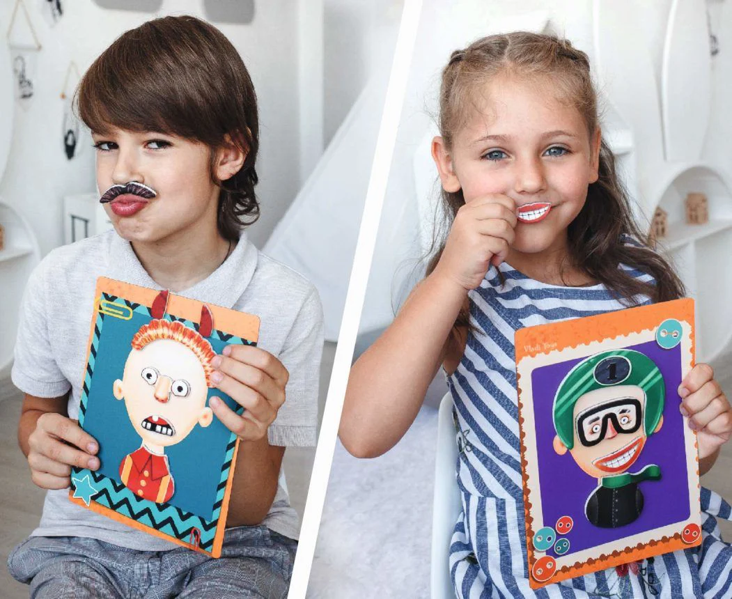 Магнитная настольная игра Vladi Toys Украшаем лица