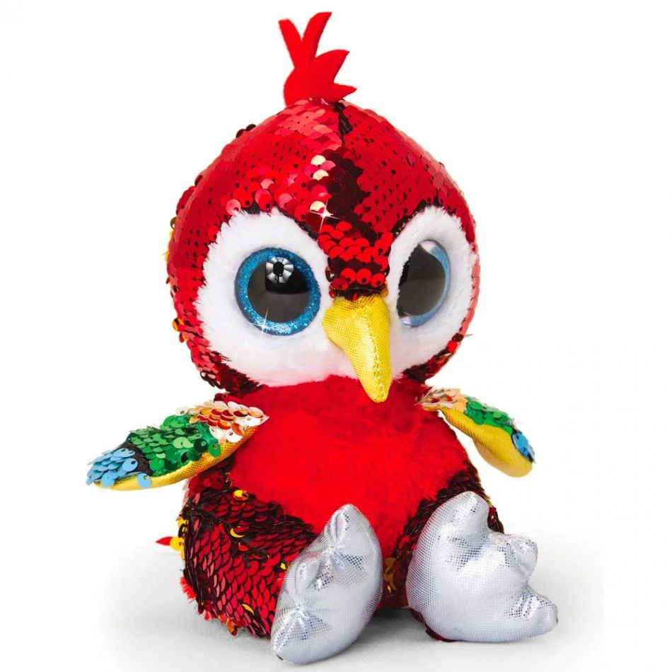 Jucarie de plus Glitter Motsu Animalute, 20 cm foto