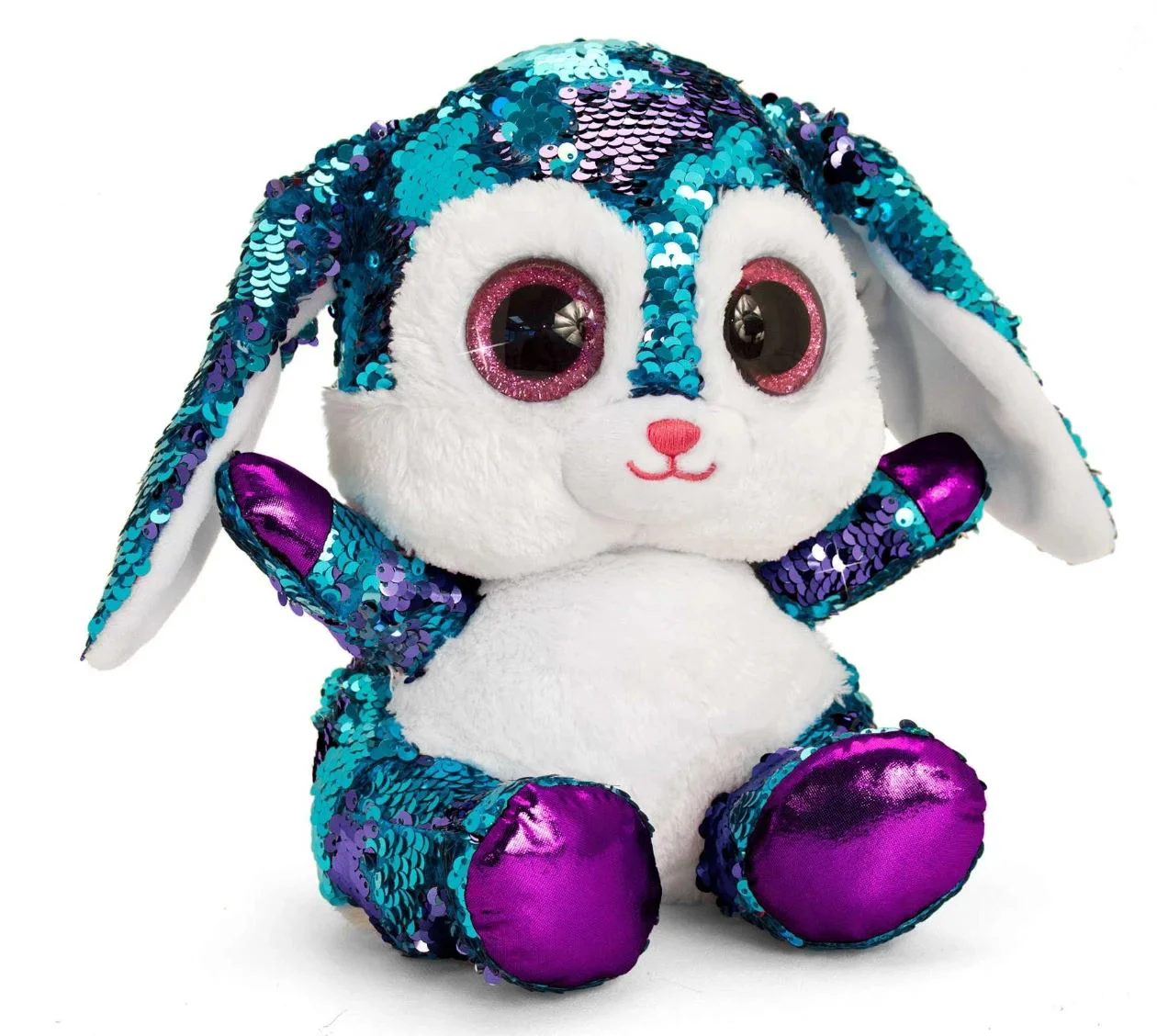 Jucarie moale Glitter Motsu Animalute, 30 cm foto