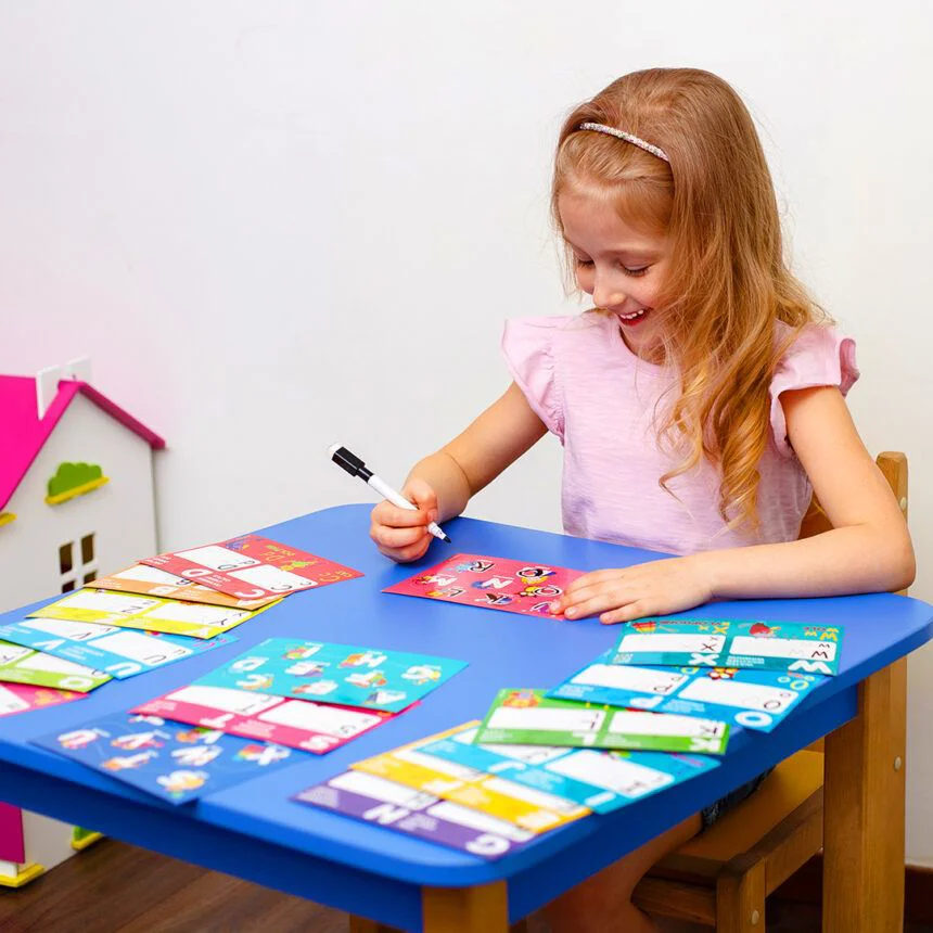 Joc educativ Vladi Toys Scrie si sterge cu marker, Alfabetul Englez foto