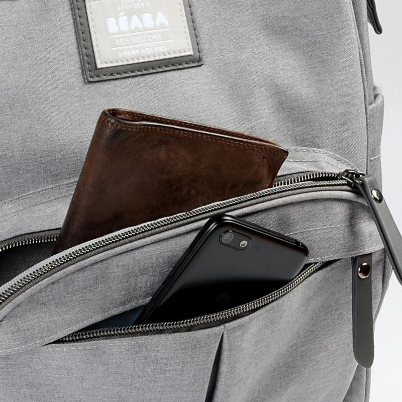 Rucsac de infasat Beaba Wellington Heather Grey foto
