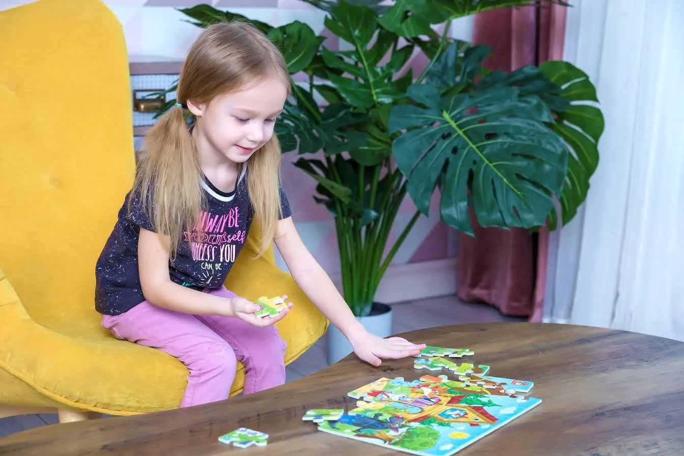Puzzle moale Vladi Toys Casuta din povesti, A4, 35 piese foto