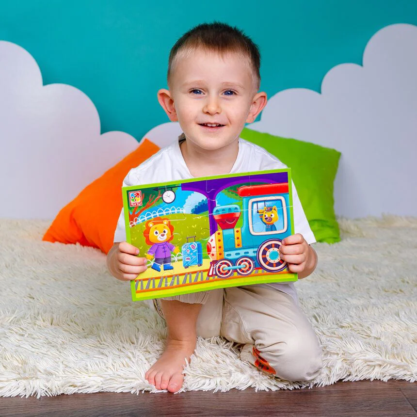 Puzzle moale Vladi Toys Trenut, 12 piese