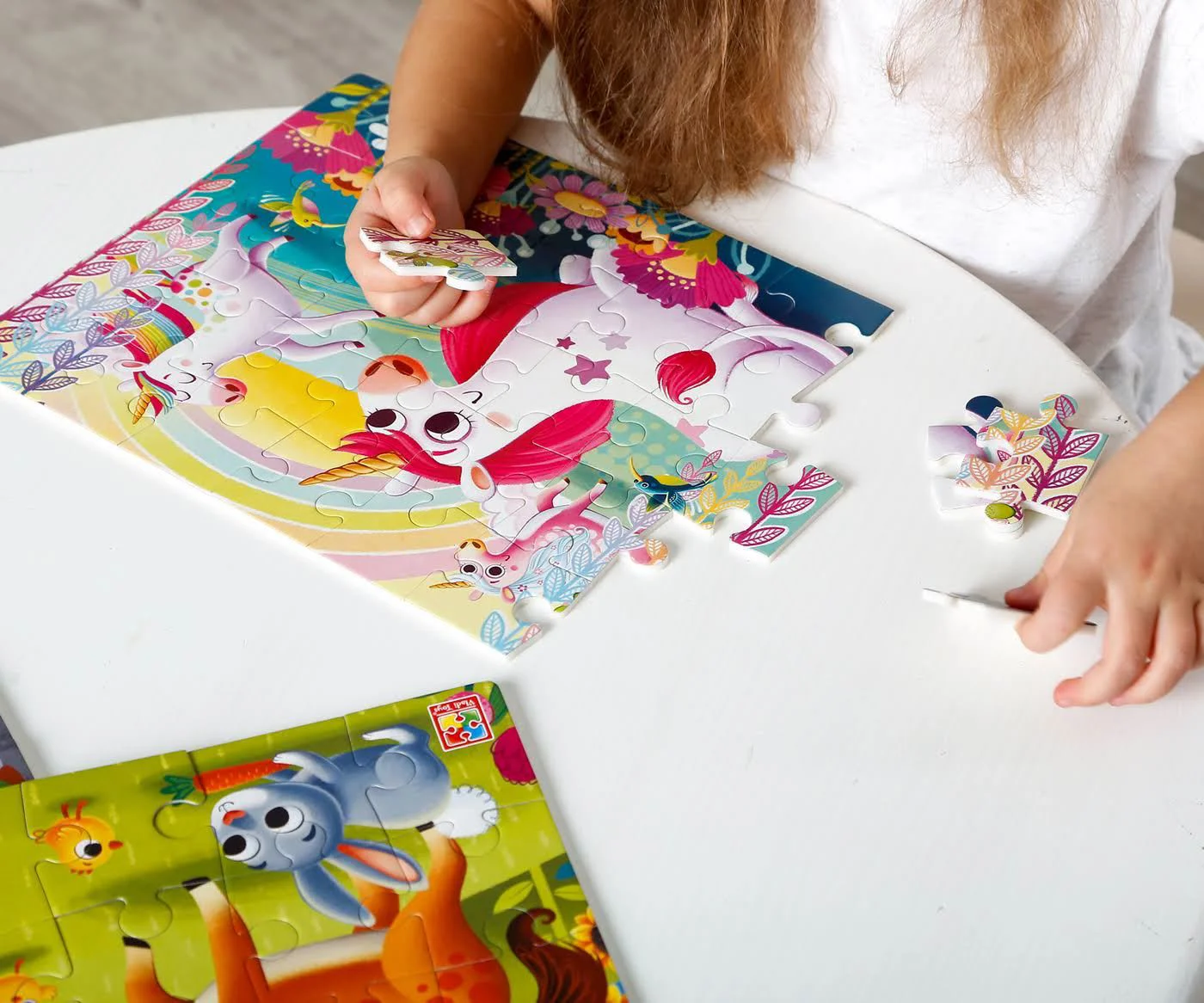 Puzzle moale Vladi Toys Unicorni, A4, 35 piese