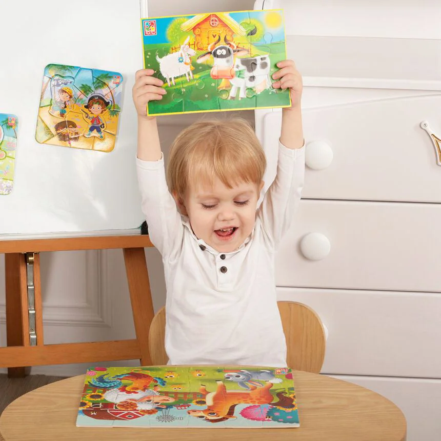 Puzzle moale Vladi Toys Ferma, А5, 12 piese foto