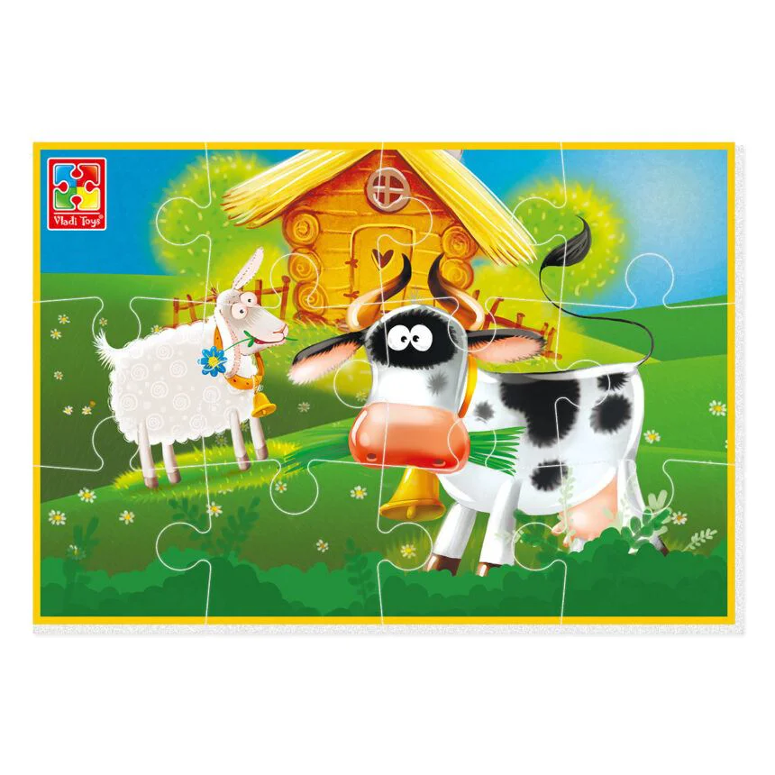 Puzzle moale Vladi Toys Ferma, А5, 12 piese foto