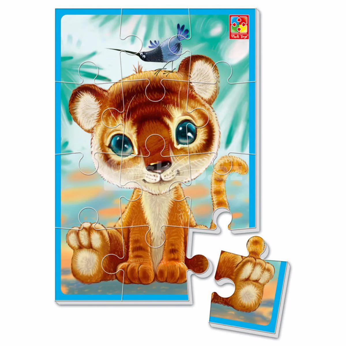Puzzle moale Vladi Toys Tigru, A5, 12 piese foto
