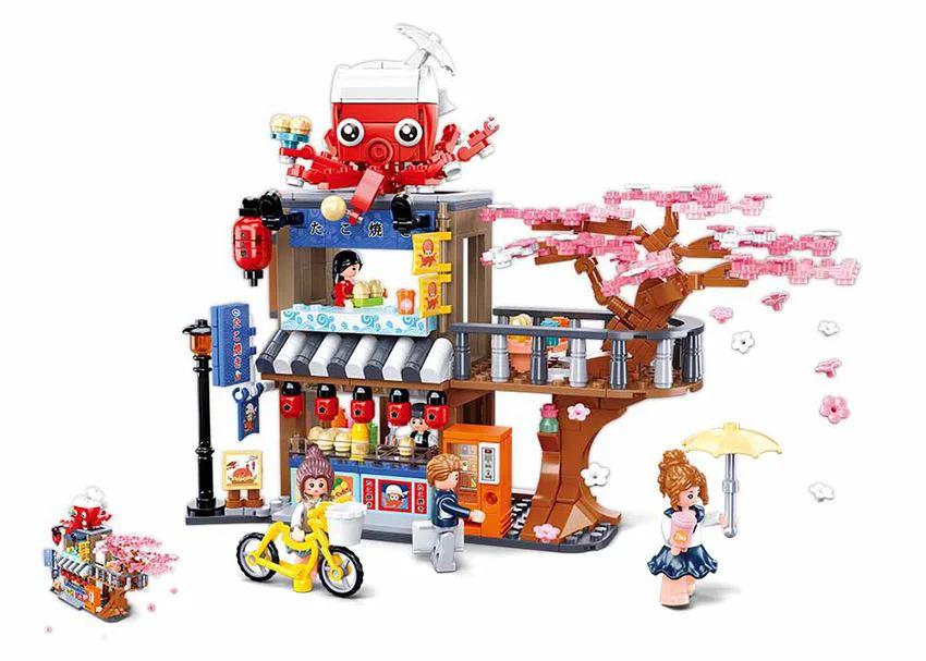 Constructor Sluban Girl's Dream Magazin Tako Yaki foto