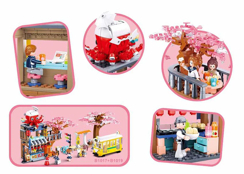 Constructor Sluban Girl's Dream Magazin Tako Yaki foto