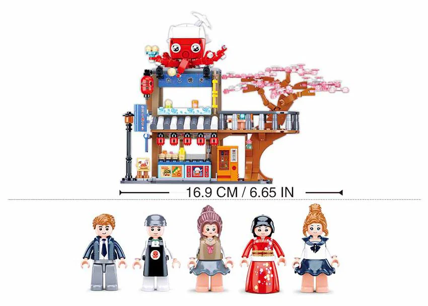 Constructor Sluban Girl's Dream Magazin Tako Yaki foto