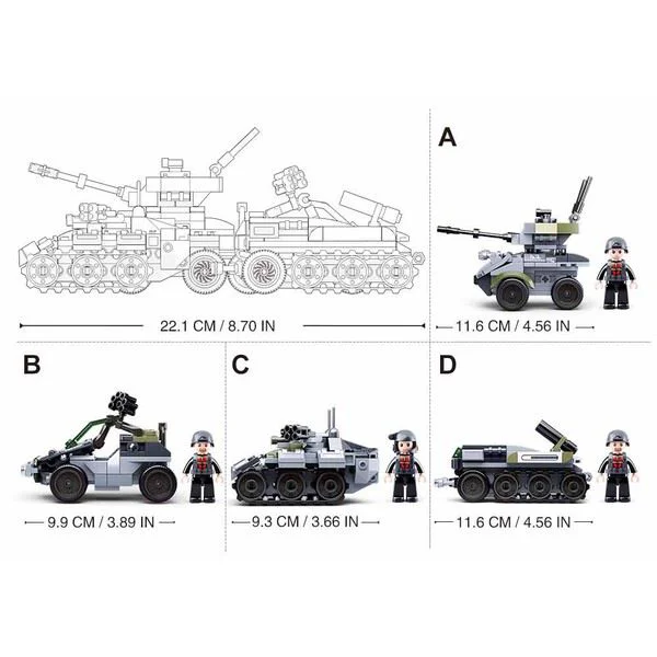 Constructor Sluban 4 in 1 Razboiul Spatial foto