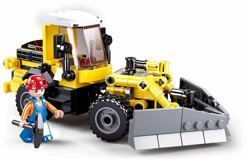 Constructor Sluban 2 in 1 Town, Stivuitor foto