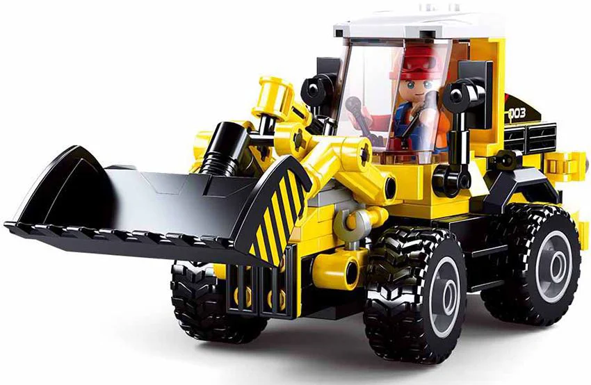 Constructor Sluban 2 in 1 Town, Stivuitor foto