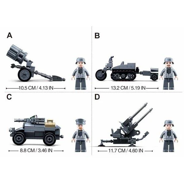 Constructor Sluban 4 in 1 WWII foto