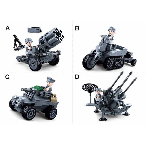 Constructor Sluban 4 in 1 WWII foto
