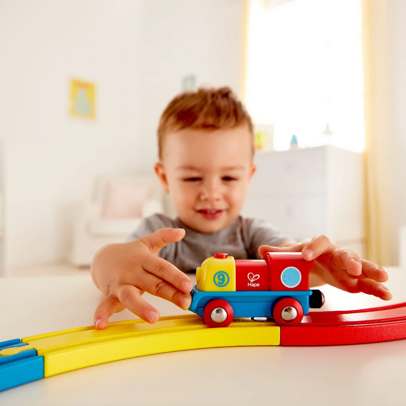 Joc interactiv Hape Locomotiva curajoasa foto