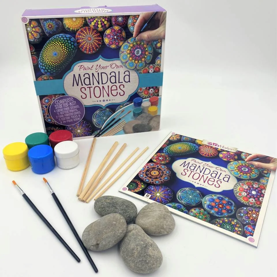 Set de creatie Paint Your Own Mandala Stones