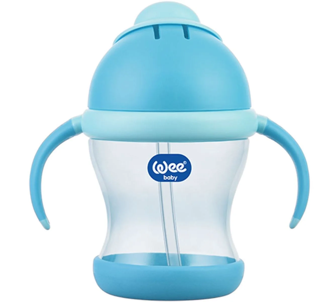 Canuta cu manere si pai WeeBaby (8+ luni), 200 ml foto