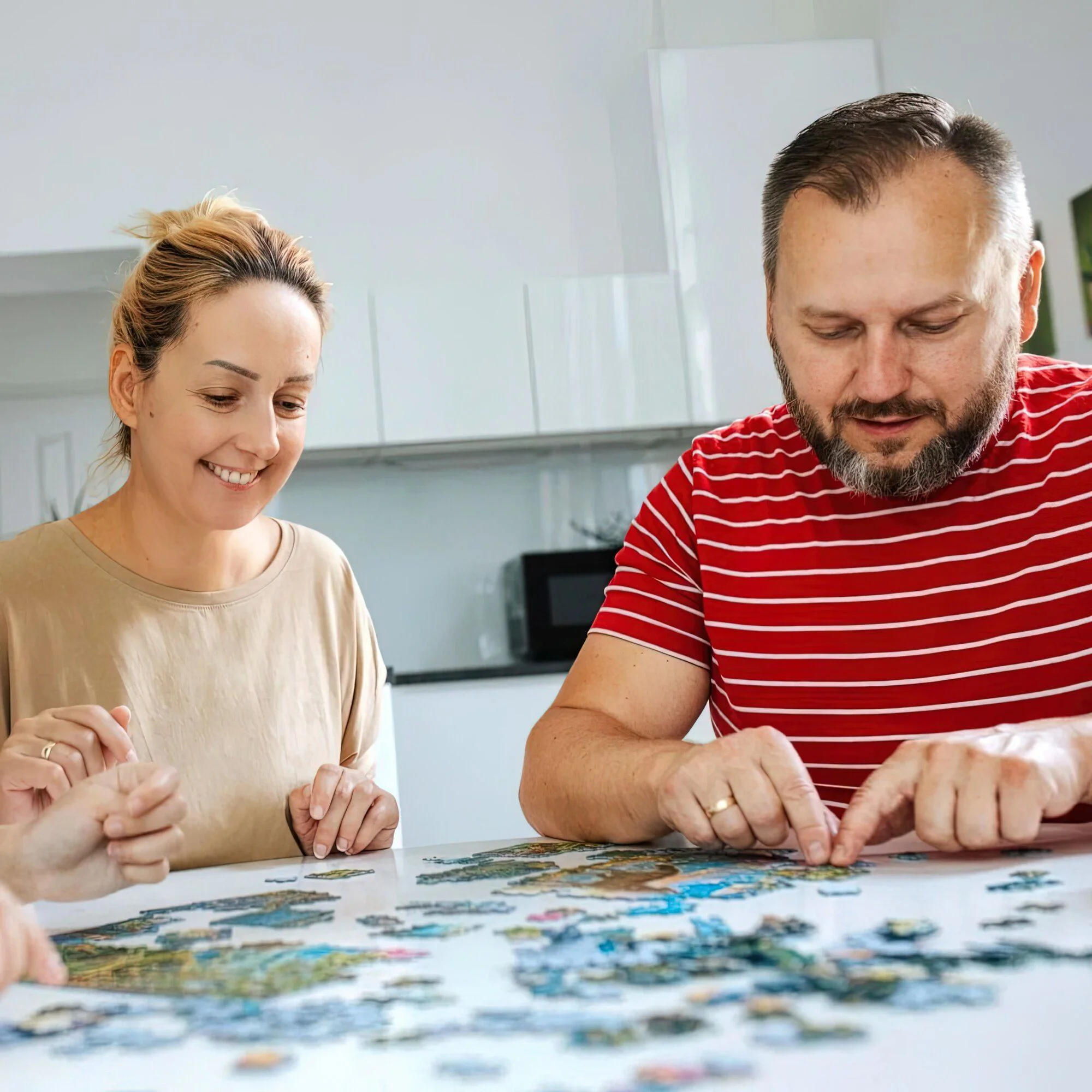 Puzzle Trefl Harta fizica a lumii, 1000 piese foto