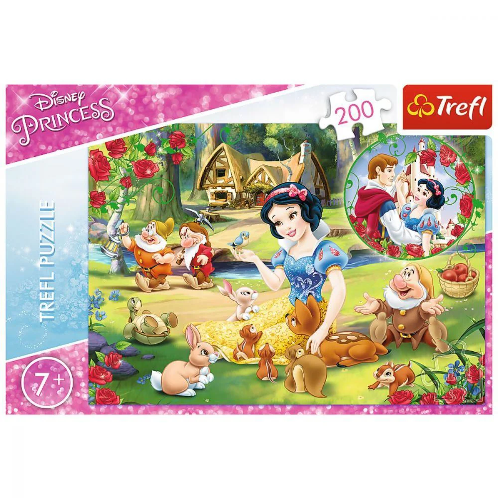 Puzzle Trefl Printesele Disney, Visul iubirii, 200 piese foto