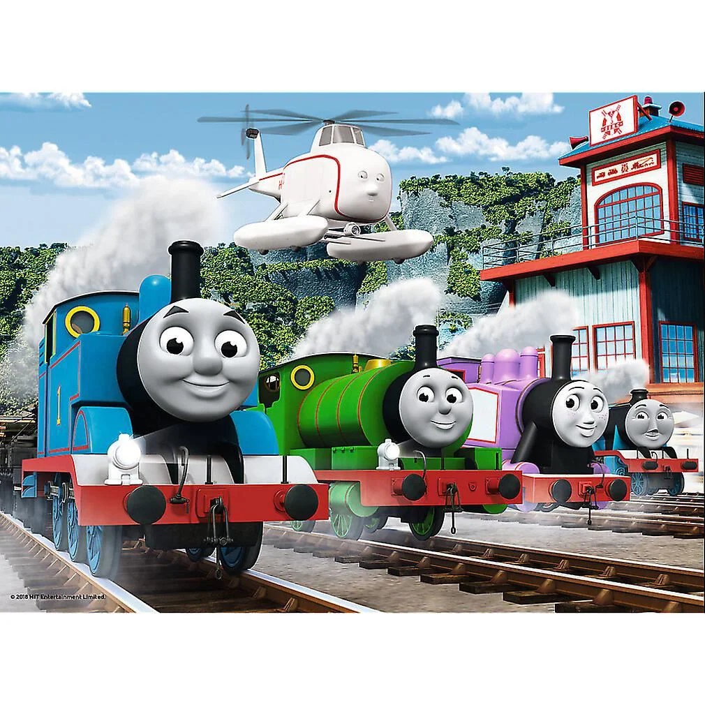 Puzzle Trefl Thomas si prietenii sai, Cursa de pe cai ferate, 30 piese foto