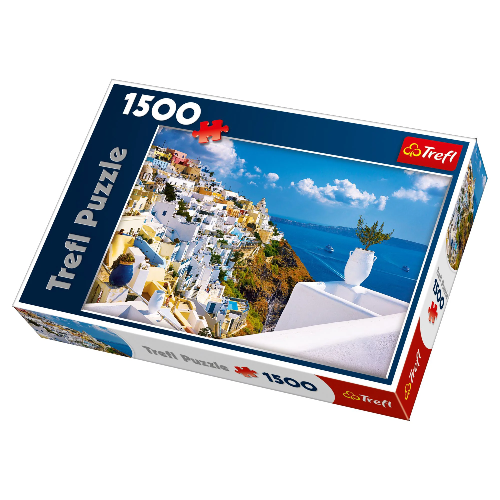 Puzzle Trefl Santorini, Grecia, 1500 piese foto