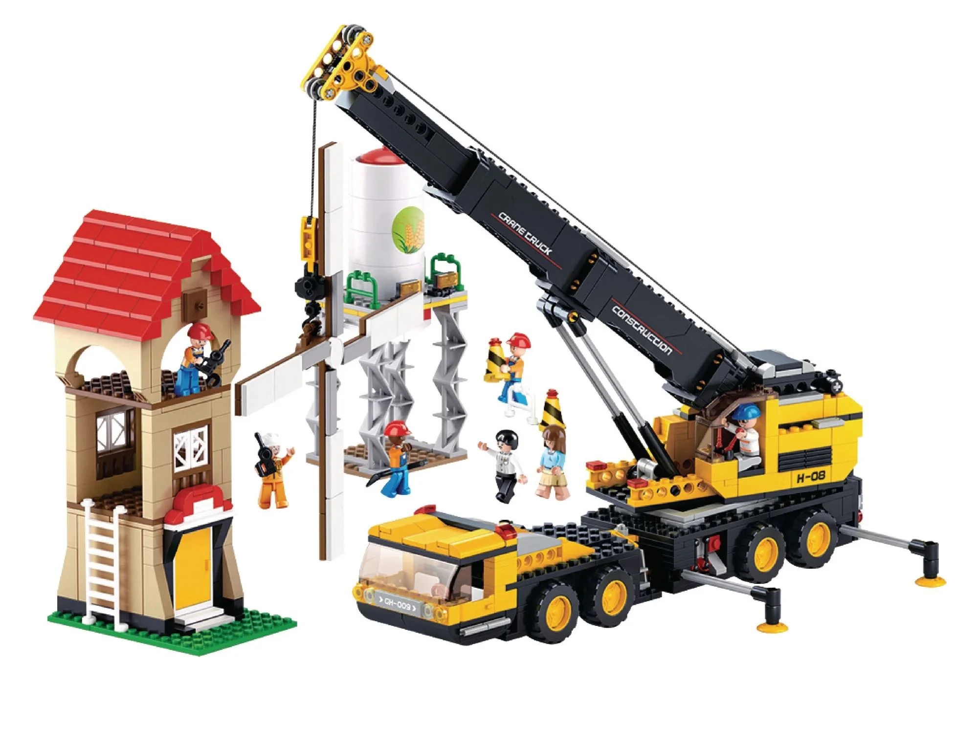 Constructor Sluban Town Camion cu macara foto