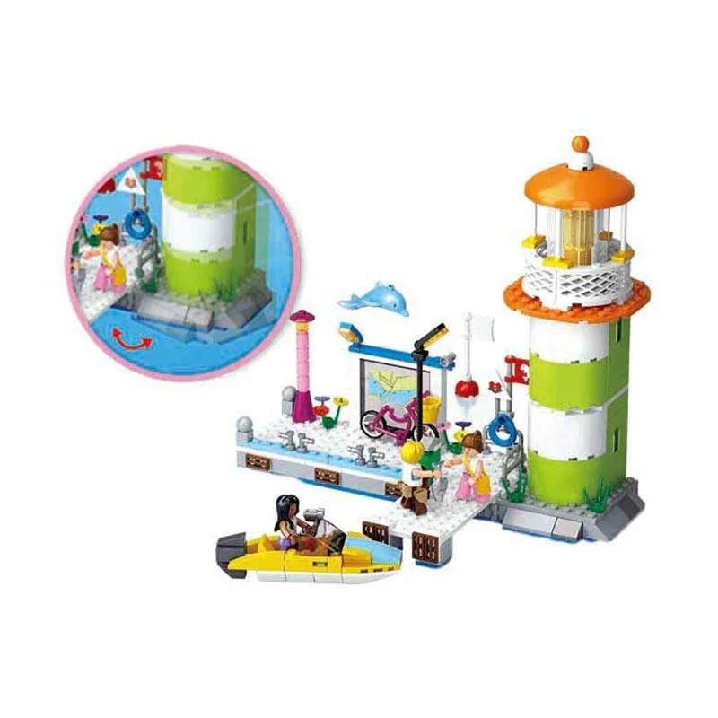 Constructor Sluban Girl's Dream, Lighthouse and Pier foto
