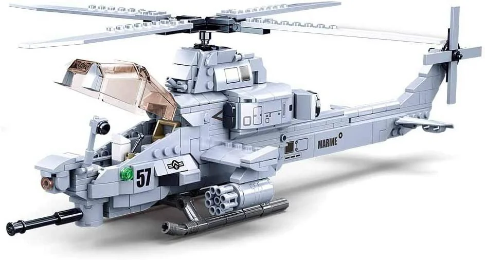 Constructor Sluban Model Bricks, Elicopter de atac foto