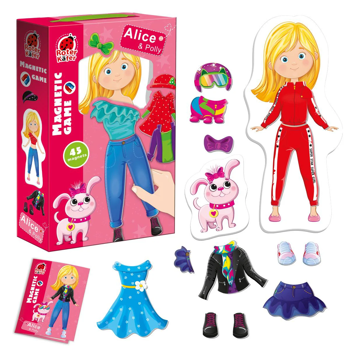 Магнитная игра Roter Kafer Алиса и щенок Полли (анг)