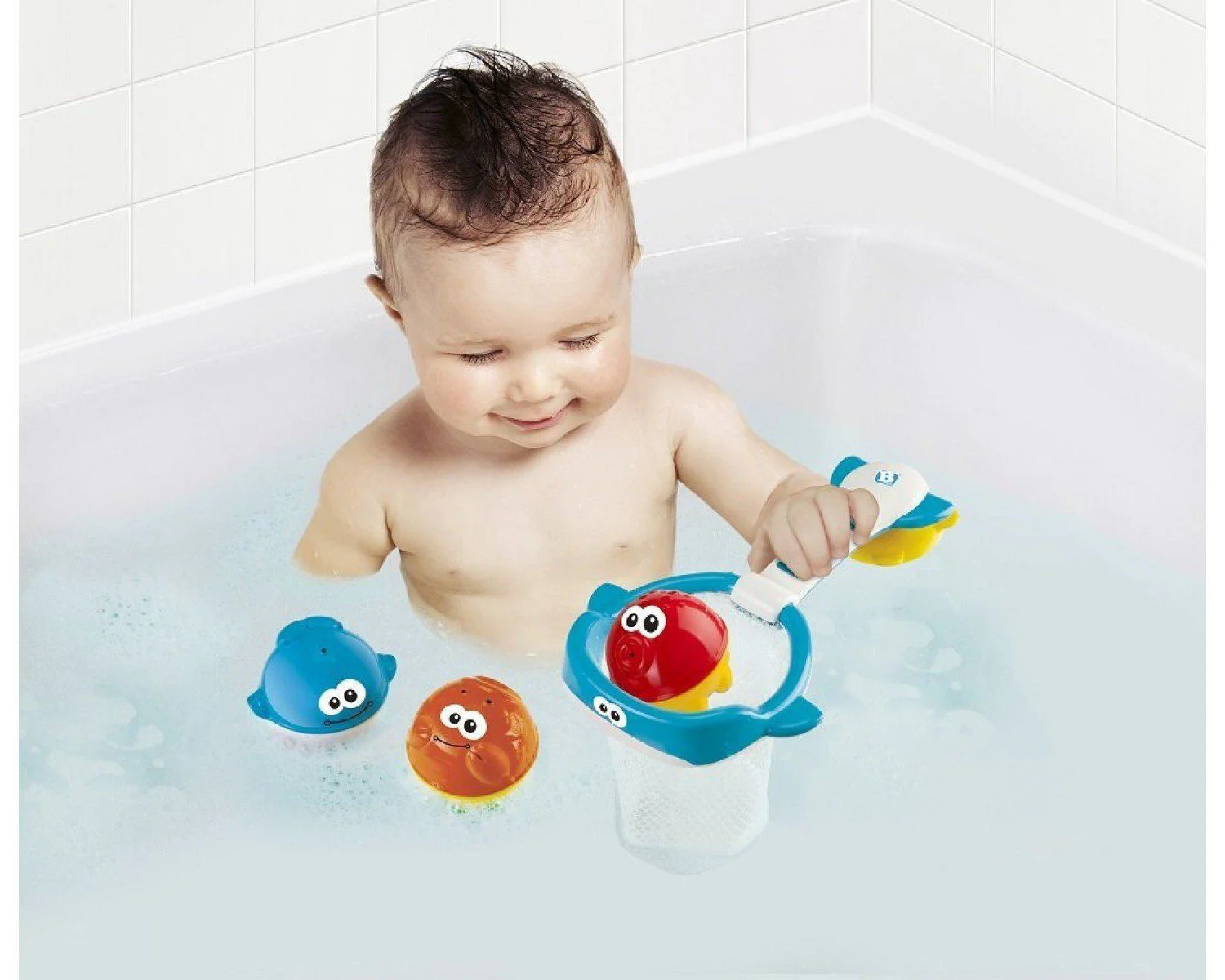 Игрушка для ванны Infantino Веселая рыбалка с сачком foto