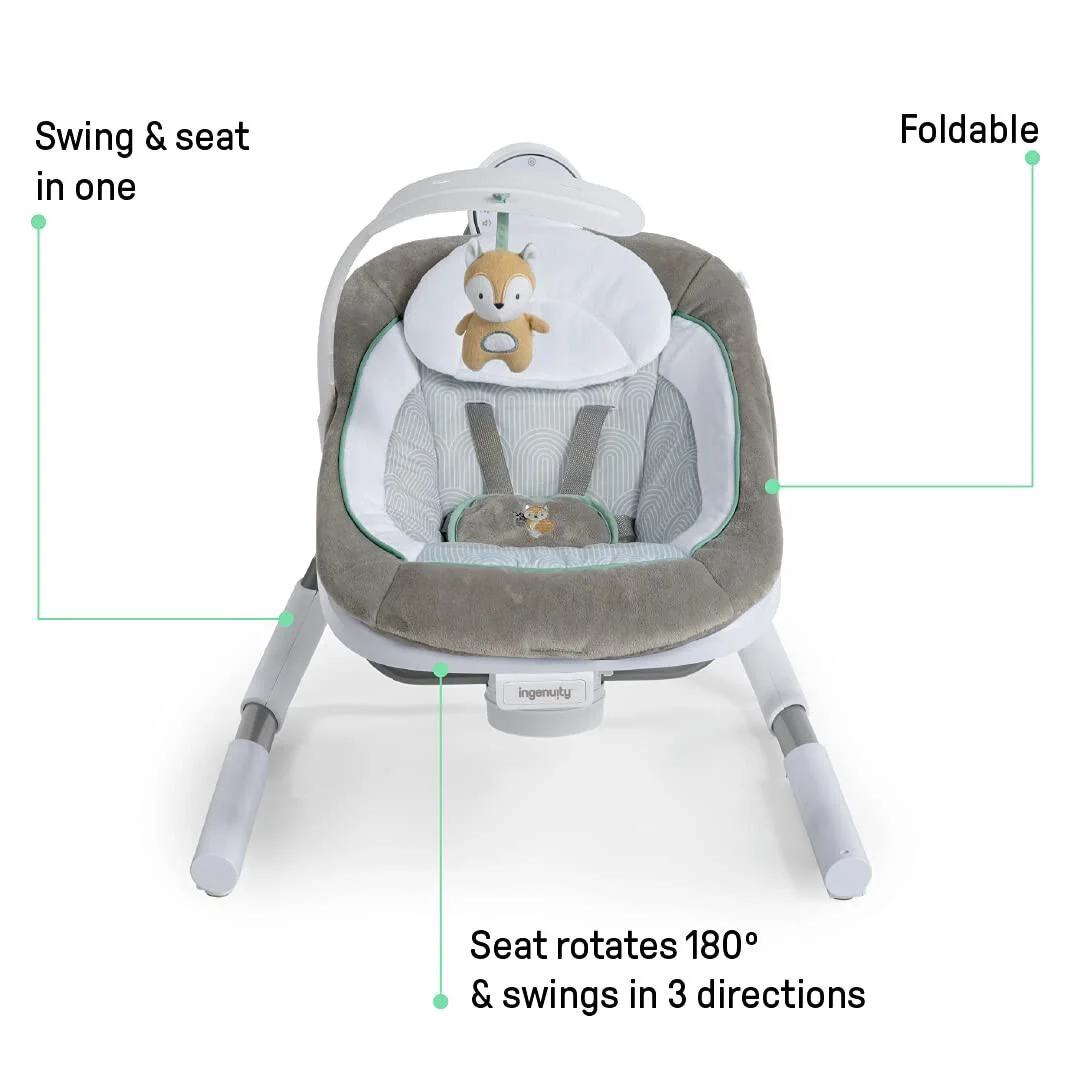 Музыкально-электронные качели 2 в 1 Ingenuity AnyWay Sway™