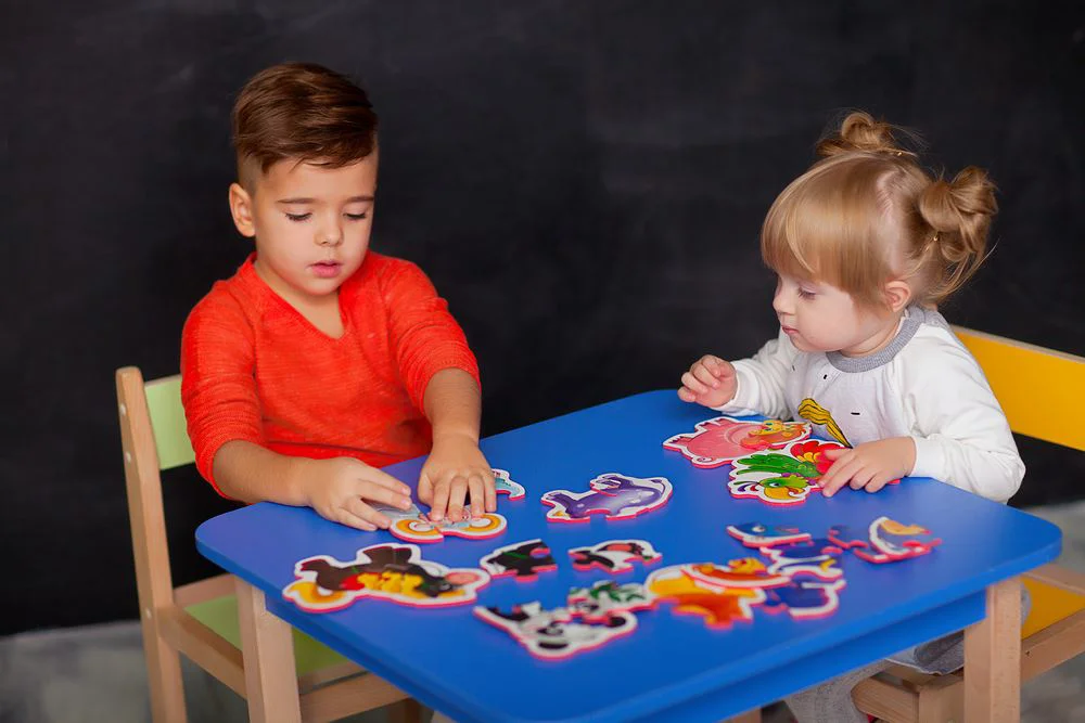 Магнитный пазл Baby Roter Kafer Зоопарк, 12 штук