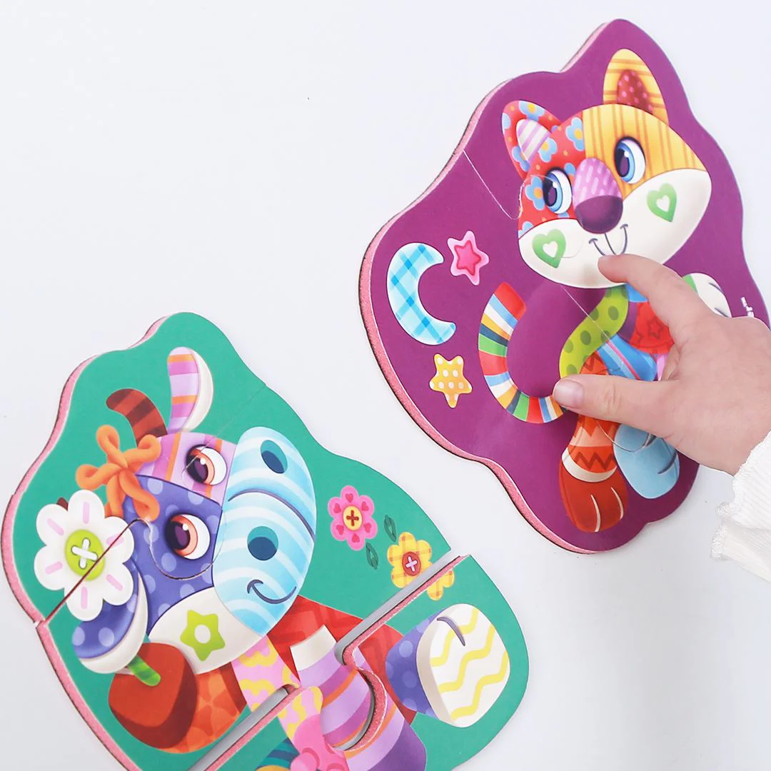 Магнитная головоломка Baby Roter Kafer Корова и кошка