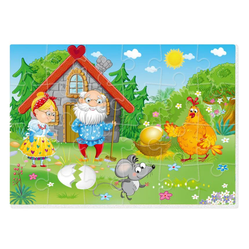Puzzle moale Vladi Toys А4 Gainusa Porumbaca, 24 piese