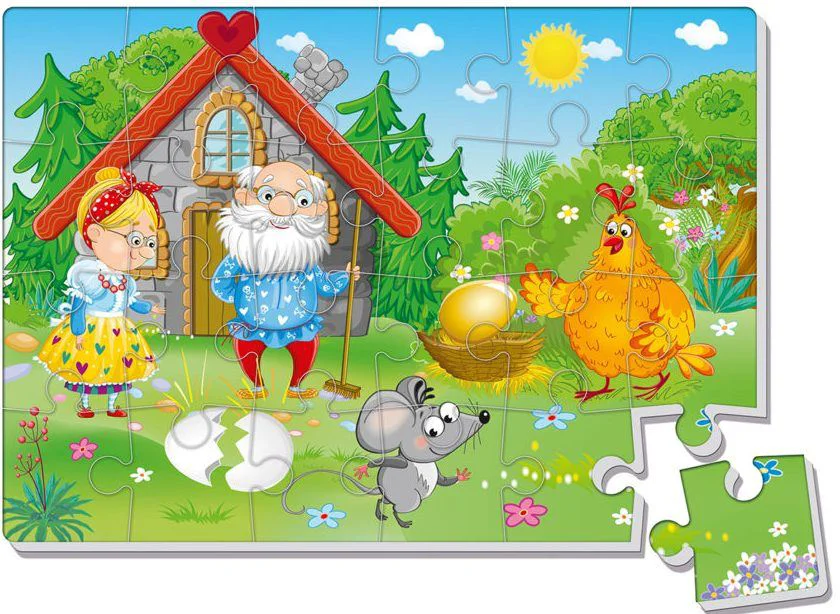 Puzzle moale Vladi Toys А4 Gainusa Porumbaca, 24 piese