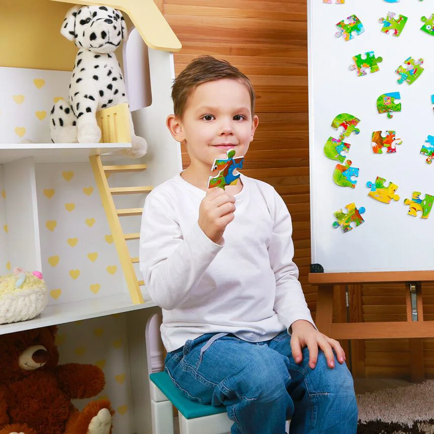 Puzzle magnetic Vladi Toys Gogoasa А5, 12 piese