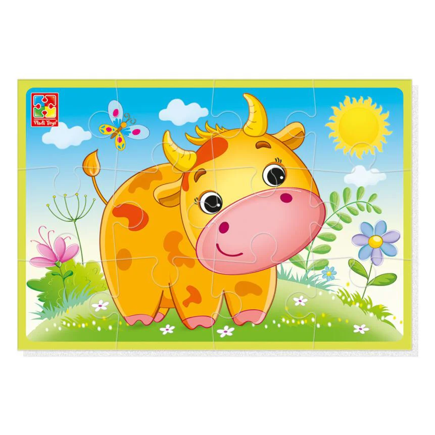 Puzzle moale Vladi Toys Vitel A5, 12 piese