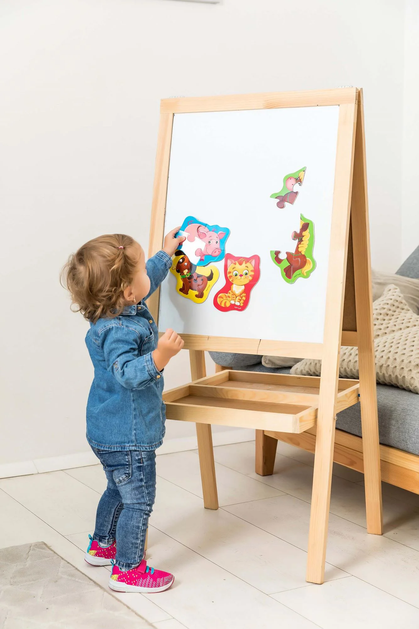 Puzzle magnetic Vladi Toys Baby Calutul si Purcelusul foto