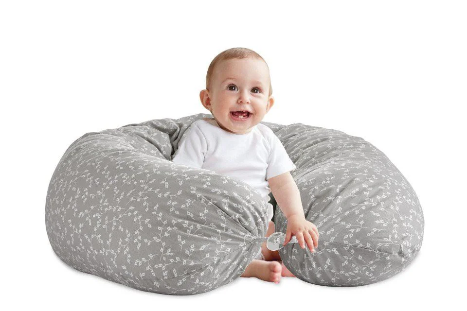 Многофункциональная подушка для мам и малышей BabyJem Grey foto