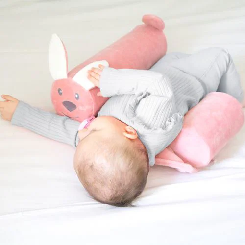 Подушка для позиционирования младенцев с защитой от перекручивания BabyJem Pink, 34x36 см foto
