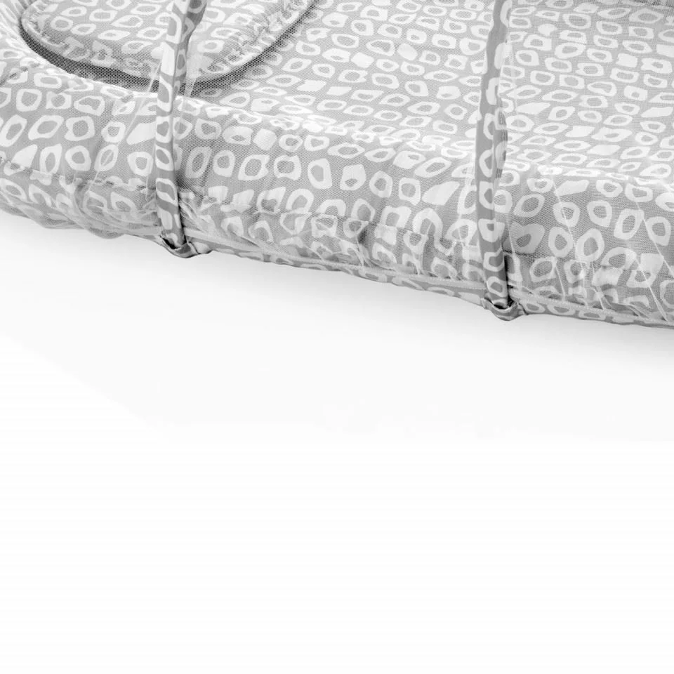 Saltea reductor BabyNest cu pernuta si plasa insecte BabyJem Sleep Safe Gri foto