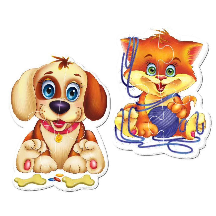 Puzzle magnetic Baby Vladi Toys Animale domestice