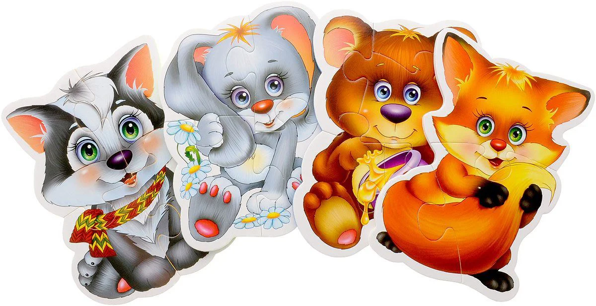 Puzzle Baby Vladi Toys Animale salbatice foto
