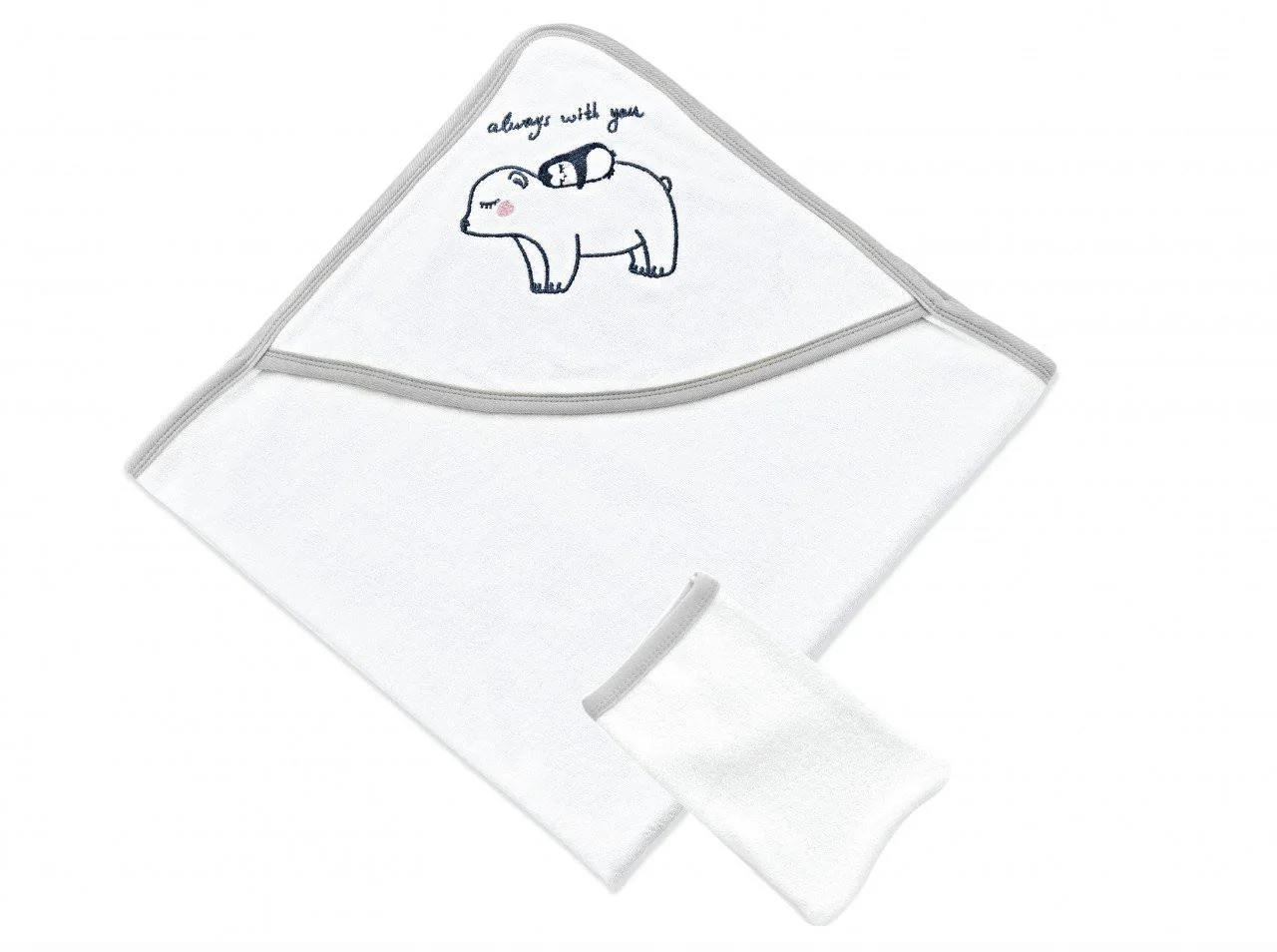 Полный набор для ванной из 6 предметов BabyJem Grey