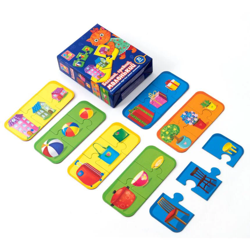 Развивающая игра Vladi Toys Большой, средний, маленький
