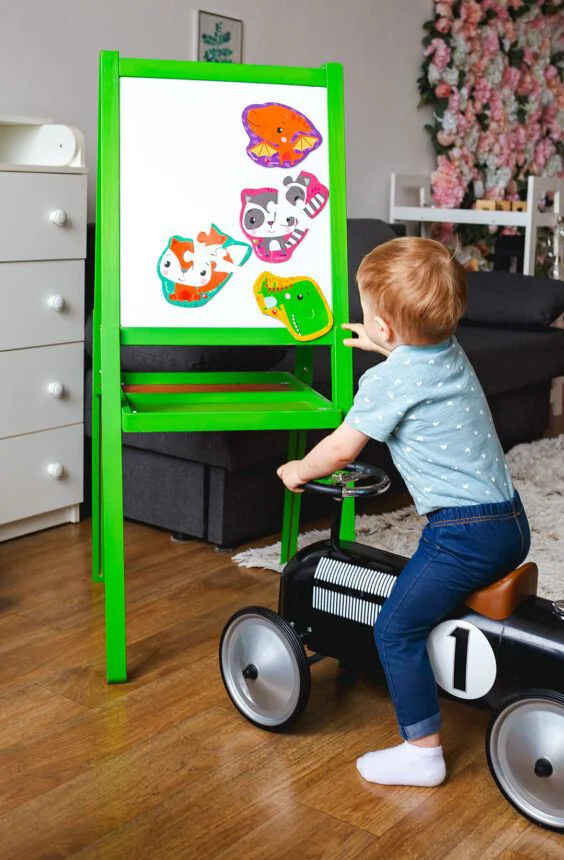 Магнитный пазл Baby Vladi Toys, Fisher Price, Динозаврики